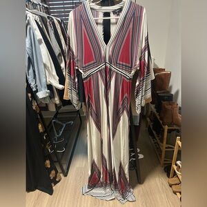 Lulu's Montecito Cream Print Maxi Dress